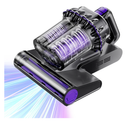 Mattress Vacuum Cleaner, 16Kpa Bed Vacuum Vleaner 253.7nm UV-C Light, 145°F Heat, HEPA Filter & Ultrasonic, Versatile Handheld Vacuums for Bed, Sofa, Couch, Crib (Corded,600W)