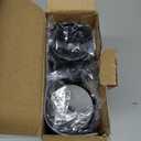 Bonsenkitchen Hand Blender, Immersion Blender with 2 Mixing Speed, Electric Handheld Mixer Portable Stick Mixer with Stainless Steel Blades for Soup, Smoothie, Puree, Baby Food (Single, Black)