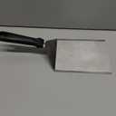 HULISEN Stainless Steel Large Grill Spatula - 6 x 5 Inch Heavy-Duty Metal Spatula with Cutting Edges, Kitchen Griddle Accessories, Smashed Burger Turner Scraper for BBQ Grill and Flat Top Griddle