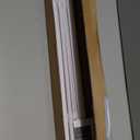 LazBlinds 1" Vinyl Mini Blinds - Cordless French Door Blinds for Privacy, Light Filtering Horizontal Shades for Front Door & Patio Sidelight, 24" W x 72" H, White