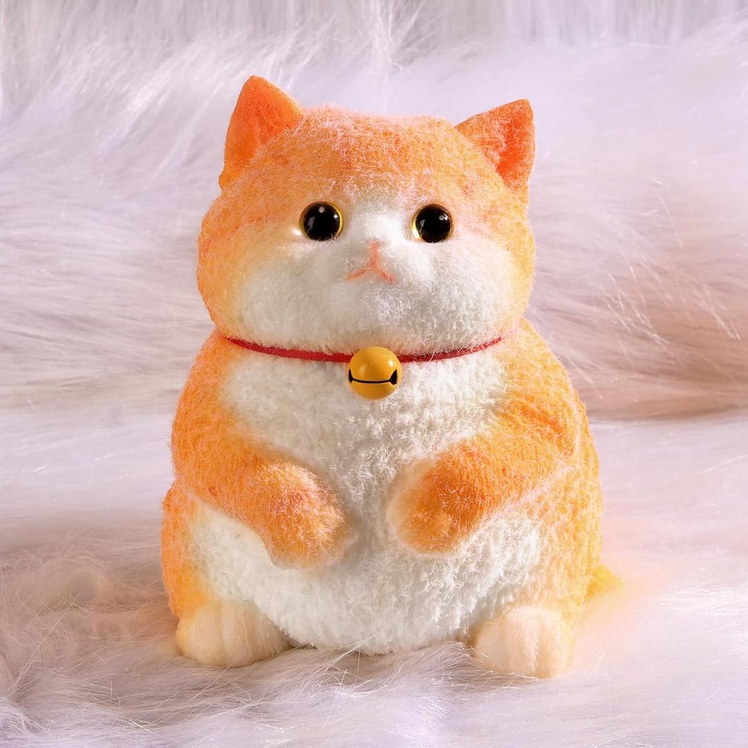 Big Taba Cat, Handmade Large Cat Taba Squishy Toys, Stress Relief, Funny, Cute Soft Cat Squishy Stress Toy Gifts (Large Orange Cat)