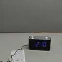 Emerson CKS1507 Smartset Radio Alarm Clock, 1.4" Blue LED Digital Display, USB Charging Port, Brightness Dimmer Controls, Bluetooth Connectivity, Set Alarm to Radio, Music, or Buzzer, Black