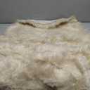 MIULEE Luxury Soft Fluffy Area Rug 3x5 Feet, Faux Fur Sheepskin Rug Decorative Plush Shaggy Carpet for Bedside Sofa Floor Nursery, Beige