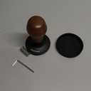Normcore 58.5mm Espresso Coffee Tamper V4, Spring Loaded Tamper With Titanium PVD Coating Flat Base -15lb / 25lb / 30lbs Replacement Springs, Genuine American Walnut Handle