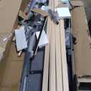 GarveeHome 51" Tall King Size Bed Frame with Deep Button Tufted Wingback Headboard and Footboard, Velvet Upholstered Platform Bed Frame, No Box Spring Needed, Easy Assemble, Grey