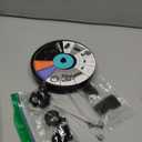 Solar Fountain Cyan Flower, Upgrade 3.5W Solar Bird Bath Fountains, Solar Powered Water Fountain with 7 Nozzles, 4 Fixed Pipes for Hummingbirds, Bird Bath, Garden, Pool, and Pond (Black)