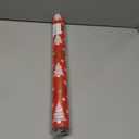 Homeral Christmas Wrapping Paper Roll - 46.8 Sq.Ft. (17In x 33Ft) Reversible Red with Gold Printed Reindeer, Tree, Snowflake, Stripe, Hexagram Star for Christmas, New Year Celebration, Party