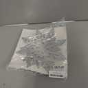 24Pcs Snowflake Christmas Hanging Party Decor Supplies,12 PCS 3D Silver Snowflakes & 12PCS 3D White Paper Snowflakes Hanging Garland for Christmas Winter Holiday New Year Wonderland Party Decoration