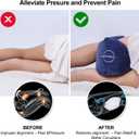 Knee Pillow for Side Sleepers - Relief from Sciatica Pain, Back/Leg Pain, Pregnancy, Hip and Joint Pain Memory Foam Leg Pillow + Free Sleep Mask and Ear Plugs
