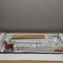 Huuger Dual Motor Electric Standing Desk Frame, Sit Stand up Desk Leg for 47.2 to 86.6 Desktop, Computer Desk Leg with Cable Tray, 3 Memory Height Presets, 2 Hooks, White Frame Only