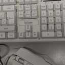 RedThunder K10 Wireless Gaming Keyboard and Mouse Combo, LED Backlit Rechargeable 3800mAh Battery, Mechanical Feel Antighosting Keyboard + 7D 3200DPI Mice for PC Gamer (White)