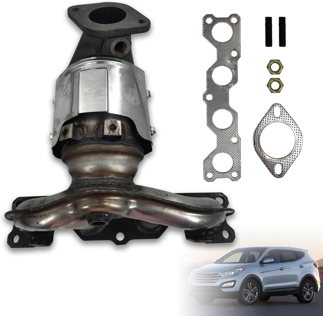 285102G445 674-071 Manifold Catalytic Converter Compatible with 2013-2016 Hyundai Santa Fe Sport L4 2.4L, 2013-2015 K/i/a Sorento L4 2.4L, 28510 2G445 674071 52775 28510-2G445(EPA Compliant)