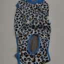 Kuoser Dog Recovery Suit for Dogs After Surgery,Professional Surgical Onesie for Female Male Dogs Spay Neuter,Soft Dog Surgery Suit Bodysuit for Abdominal Wounds Skin Disease,Blue Leopard XL (X-Large (Back: 20.1" - 24.8"; Weight: 42 - 75LB))