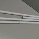 Heavy Duty Tension Curtain Rod by EZFurni, 42 to 123 Inches, Anti-Slip Spring Loaded Curtain Rods No Drilling, Apartment Renter Friendly Tension Rods for Windows, Bathroom, Patio, Room Divider, White