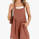 ANRABESS Women's Summer Casual Rompers Bib Short Overalls Loose Linen Jumpsuit Beach Outfits Travel Vacation Clothes Large
