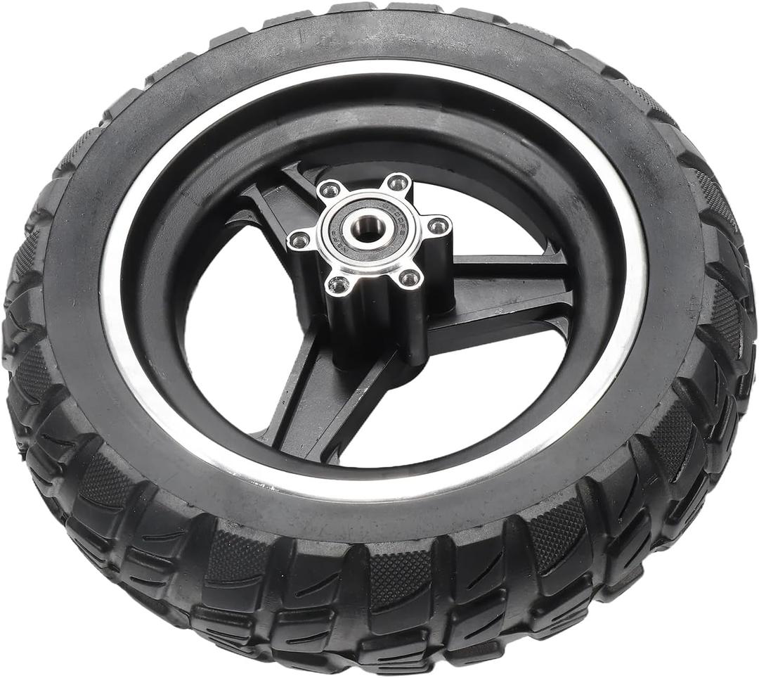 10x2.70-6.5 Solid Tire, 10 Inch Electric Scooter Puncture-Proof Replacement Wheel for Evercross H5 70/65-6.5 Super-Grip