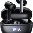 True Wireless Stereo Earbuds S43A, Bluetooth 5.3, Active Noise Cancellation & Environmental Noise Cancellation, 13mm Speakers, LED Power Display, Smart Touch Control, Auto Pairing