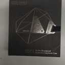 Aulumu A39 Geometric AirPods Pro 3 Case with Lock | Protective Cover with Nylon Buckle | Alloy Armour | Compatible with Apple AirPods Pro 3rd Generation Case (2025) - Black