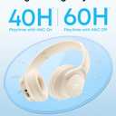 Soundcore by Anker Q20i Hybrid Active Noise Cancelling Headphones, Wireless Over-Ear Bluetooth, 40H Long ANC Playtime, Hi-Res Audio, Big Bass, Customize via an App, Transparency Mode (White)