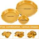 9 Cluster Charcuterie Bowls Gold Decorative Round Serving Bowls Irregular Elegant Snack Tray Compote Appetizer Platter for Entertaining Centerpiece Home Kitchen Decor Wedding Gift