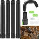 AMTHKNO AGC1000 Gutter Cleaning Attachment Kit/Leaf Blower Tools Mounting Bracket Kit for EGO 530CFM / 580CFM / 575CFM / 650CFM/ 615CFM/LBX6000 Leaf Blowers/Overall Length 8.3 feet - Black