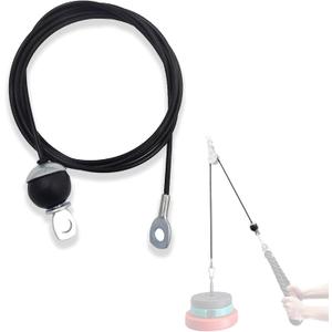 J Bryant Fitness Gym Replacement Cable Fitness Pulley Thick 5mm Heavy Duty Steel Wire Rope for Home Gym Cable Pulley Machine Accessories (144")