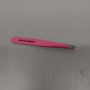 Tweezerman Stainless Steel Slant Tweezer - Eyebrow Tweezers for Women and Men (Neon Pink)