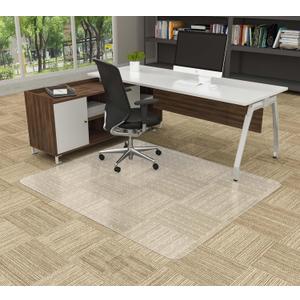 Amyracel Large Office Chair Mat for Low Pile Carpet - 44" x 58" Clear Carpet Chair Mat for Home & Offices, Easy Glide Plastic Floor Mat for Office Chair On Carpet