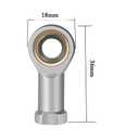 3 x Smartsails SA5T / K, POS5A Aperture 5mm Metric Self-Lubricating Rod End Joint Bearing Outer Thread Right Hand (2 Pieces)