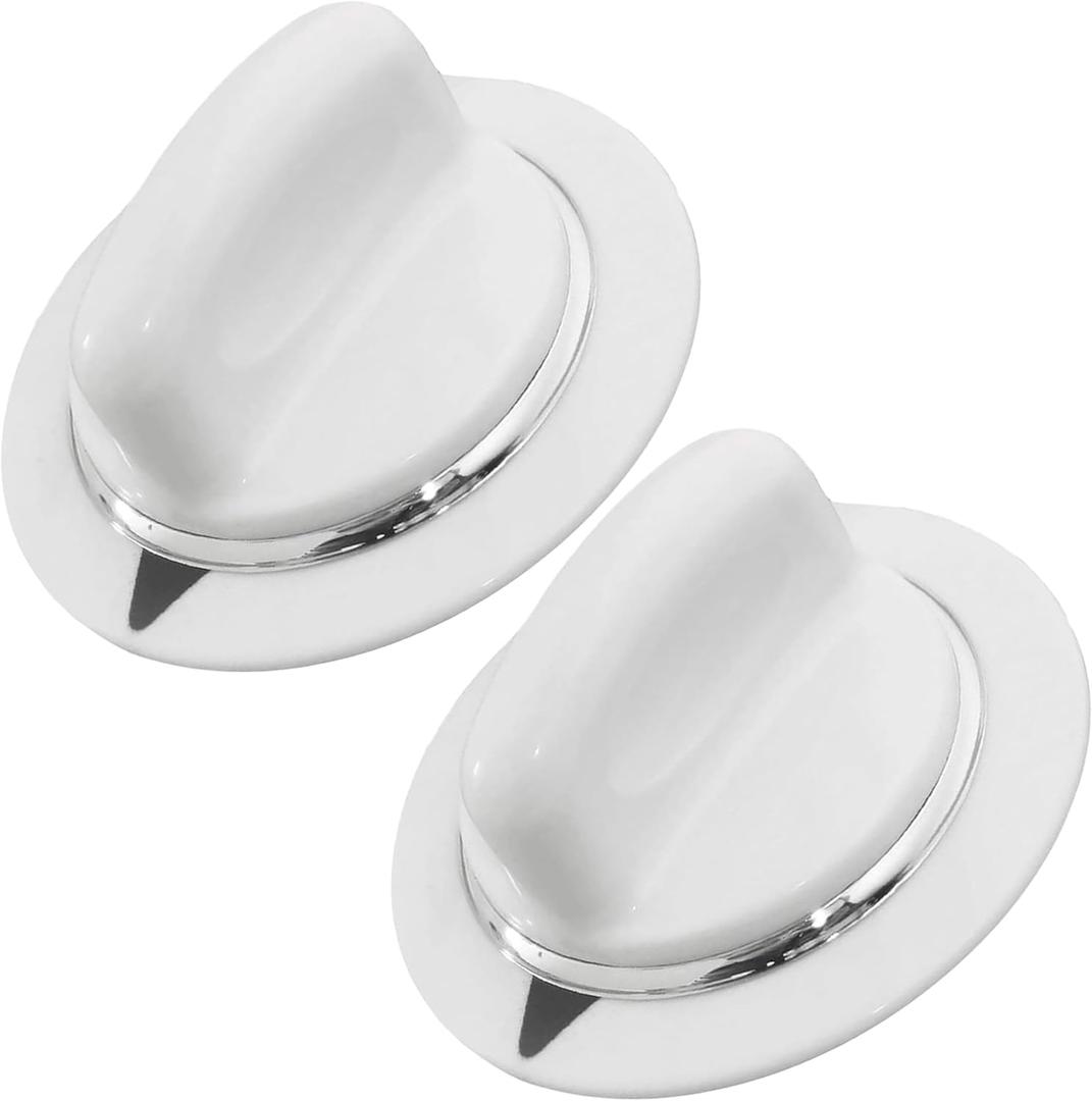PartsBroz WE01X20374 Timer Knob (2-Pack) - Compatible With General Electric Hotpoint Dryer - Replaces PS8769912 AP5805160 WE1M856 GTDX100EM1WW GTDX180ED3WW GTDX180ED0WW GTDX180ED5WW GTDX100EM0WW