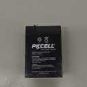 PKCELL 6 Volt 4.5Ah Rechargeable Sealed Lead Acid Battery, SLA Replacement Batteries (F1 Terminals), Rechargeable SLA AGM Battery for Auto Deer Feeder Ride on Cars