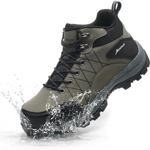 Steel Toe Boots for Men Waterproof Wide Width Slip Resistant Safety Toe Sneakers Puncture Proof Durable Construction Work Shoes for Outdoor Industrial Use 42