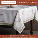 Maison d' Hermine Table Cloth Square Table 100% Cotton 54 x 54 Inches Tablecloth Reusable Decorative for Dining Kitchen Room Farmhouse Home Gifts for Mothers Day Spring Summer - Flying Birds