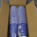 JollyPack Paper Coffee Cups, 16 oz, Blue, 60 Pack, Heat Resistant, Disposable, Ripple Wall, for Coffee, Tea, Hot Chocolate