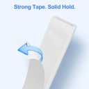 Yecaye Cord Hider, 113in One-Cord Cable Concealer, Cord Covers for Wires on Wall, Easy Install Cable Management Kit for 2 Small Wires, Cables Raceway Home Office, W0.59in H0.4in, White