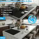 Extra Large Silicone Mats for Kitchen Counter, Heat Resistant Mat, Nonslip Kitchen Countertop Protector Mat, Cuttable Counter Protector Mats for Island Workbench(47.3''x23.6''Black)