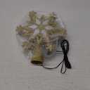 Christmas Star Tree Topper Lighted with 6 Projection Modes, 12-Pointed Star Christmas Tree Topper with Built-in LED Rotating Lights, Gold Christmas Tree Ornament for Xmas Holiday Decorations