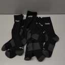 PUMA mens 6 Pack Crew Socks, Black/ Grey Logo, 13-Oct US