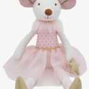 Princess Mouse Stuffed Animals,15.7" Pink Rat Plushies with Lace Skirt, Cute Stuffed Animal for Girls As Birthday