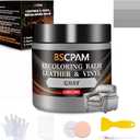 Gray Leather Recoloring Balm,Leather Couch Scratch/Stain Remover,Leather Repair kit for Vinyl Furniture and Car Interior,Leather Dye Paint for Scratched and Faded Leather Couches