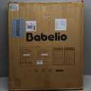 Babelio 27-45" No Bottom Bar Baby/Dog Gate with Easy Installation, 2-in-1 Auto Close Design, Suitable for The House, Stairs, and Doorways, Safety Pet Gates with Large Walk-Thru Door, Black