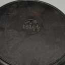 Lodge Round Seasoned Cast Iron Griddle - Round-Shaped, Pre-Seasoned Iron Griddle Pan - Non-Toxic, PFAS-Free Cookware - Compatible with Stovetop, Oven, Grill, or Campfire - 10.5 Inches