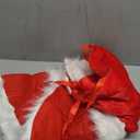 Mudder 31.5 Inch Christmas Red and White Tree Skirt Faux Fur Plush Xmas Tree Skirt for Merry Christmas Holiday Party Decorations Home Indoor/Outdoor Decor