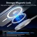 ESR for iPhone 15 Pro Max Case, Compatible with MagSafe, Shockproof Military-Grade Protection, Scratch-Resistant Back, Magnetic Phone Case for iPhone 15 Pro Max, Classic Hybrid Case, Frosted Clear