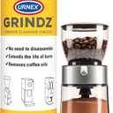 Urnex Grindz Professional Coffee Grinder Cleaning Tablets - 430 Grams - All Natural Food Safe Gluten Free - Cleans Burr and Casing - Help Extend Life of Your Grinder
