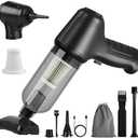 SUNCANDXY Handheld Vacuum Cordless Rechargeable: 12000PA Car Vacuum Cleaner with Brushless Motor 3 in 1 Portable Mini Small Vacuum for Pet Car Office Home - Black