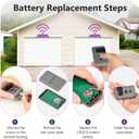 2 for Craftsman Garage Door Opener Remote, Work with Purple Learn Button ONLY(2006-2013), Replaces Remote 139.53753 53753 139.18191 HBW2028 371LM 373LM 375LM 950CD 953D 956D