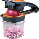 NUTRI CHOPPER Handheld Vegetable & Fruit Chopper, Manual Kitchen Slicer for Onions, Garlic & Potatoes, Compact & Portable