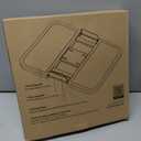 Couch Console Expandable Lap Tray with Armrest, Table for Laptop, Writing, Eating - Great for Car, Travel, Bed- Grey (11.4 x 11.4 x 0.8 inch, Gray)