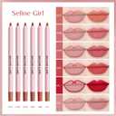 5 x Peel Off Lip Liner Stain, Long Lasting Lipstick, Lip Pencil for Shaping & Sculpting Lips, Lip Makeup Flawless, Smudge-Proof, Non-Sticky #09 Brick Red